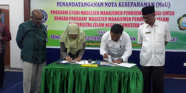 Magister Manajemen Pendidikan Tinggi UMSU Jalin Kerjasama dengan Magister Manajemen Pendidikan Agama Islam UINSU