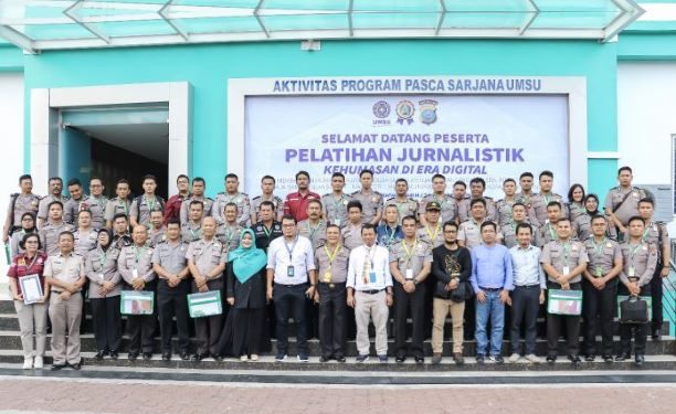 Sambut Era Industri 4.0, UMSU dan Polda Sumut Gelar Pelatihan Jurnalistik Digital