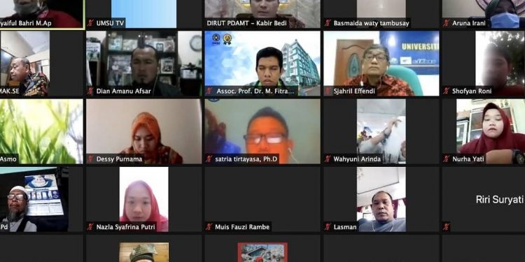 Prodi Magister Manajemen Pascasarjana UMSU Bersama PDAM Tirtanadi Gelar Webinar