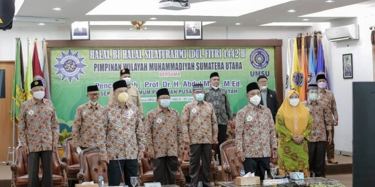 UMSU Tuan Ruamah Silaturrahim Idul Fitri PW Muhammadiyah Sumut