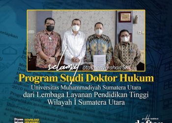 Alhamdulillah, UMSU Dapatkan Izin Buka Program Studi Doktor (S3) Hukum