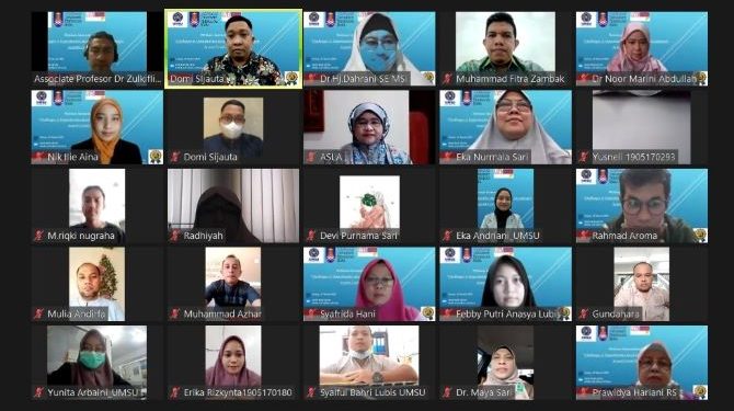 Prodi MAKSI Pascasarjana UMSU bersama UiTM Cawang Kelantan Malaysia Gelar WEBPSA 2022