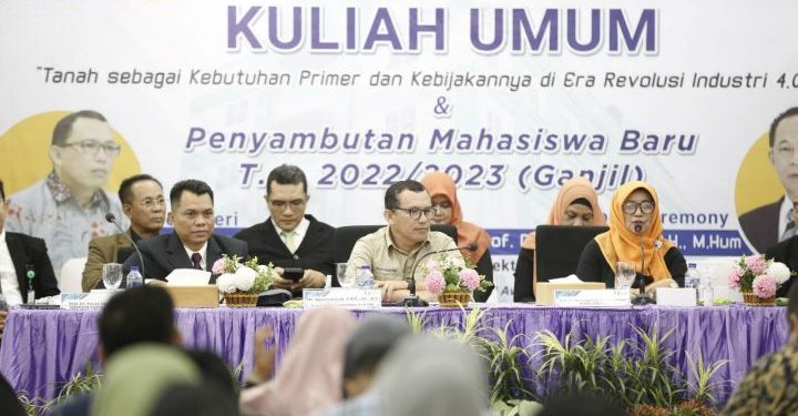 Hadirkan Kepala PPSDM Kementerian ATR-BPNP, Pascasarjana UMSU Gelar Kuliah Umum Penyambutan Mahasiswa Baru