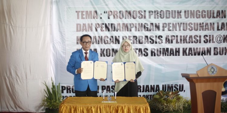 Gandeng Rumah Kawan Bunda, Pascasarjana UMSU Gelar Bazar UMKM