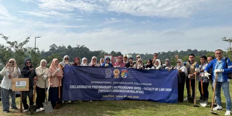Perkuat Internasionalisasi dan Kampus Hijau, SPs UMSU dan FUU UKM Gelar Penanaman Pohon Bersama di Malaysia