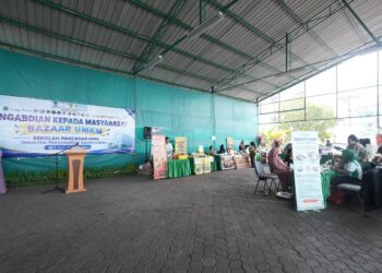 SPs UMSU Perkuat Pengabdian Sosial Lewat Bazar UMKM dan Aksi Kesehatan